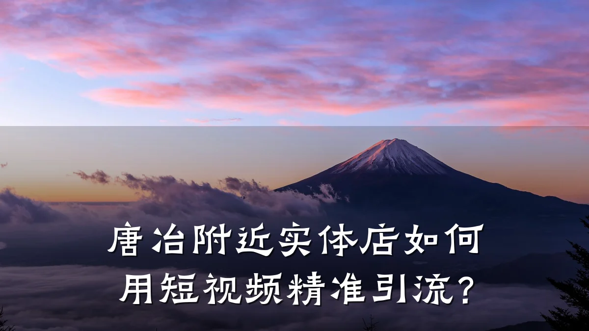 唐冶附近实体店如何用短视频精准引流?