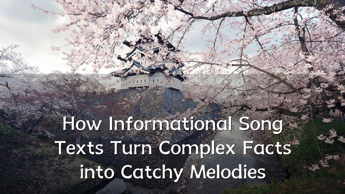 How Informational Song Texts Turn Complex Facts into Catchy Melodies