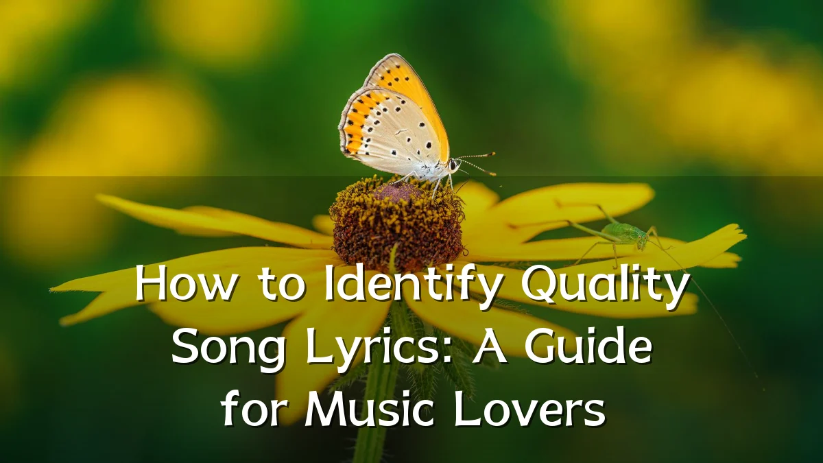 How to Identify Quality Song Lyrics: A Guide for Music Lovers