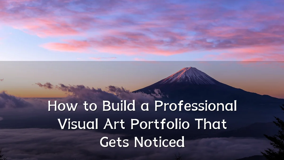 How to Build a Professional Visual Art Portfolio That Gets Noticed