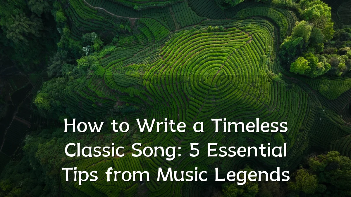How to Write a Timeless Classic Song: 5 Essential Tips from Music Legends