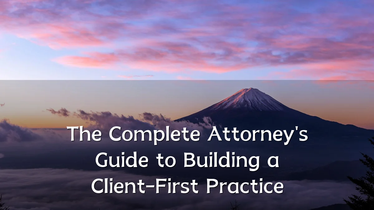 The Complete Attorney's Guide to Building a Client-First Practice