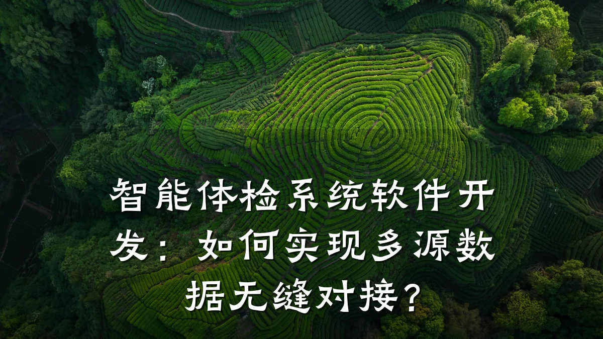 智能体检系统软件开发:如何实现多源数据无缝对接?