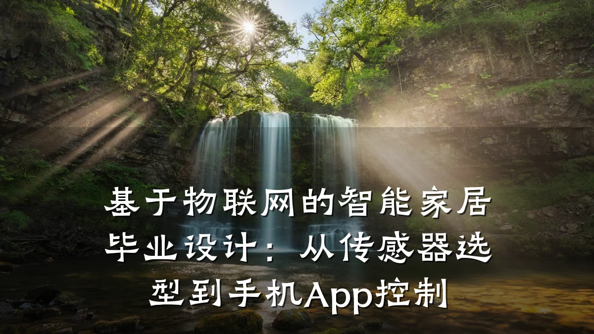 基于物联网的智能家居毕业设计:从传感器选型到手机App控制