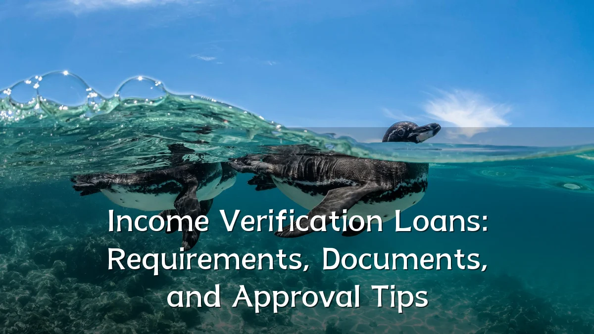 Income Verification Loans: Requirements, Documents, and Approval Tips